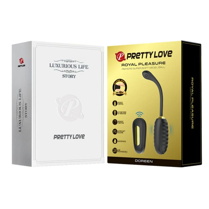PRETTY LOVE - DOREEN LUXURY RECARREGÁVEL VIBRADOR OVO PRETO CONTROLE REMOTO - Image 12