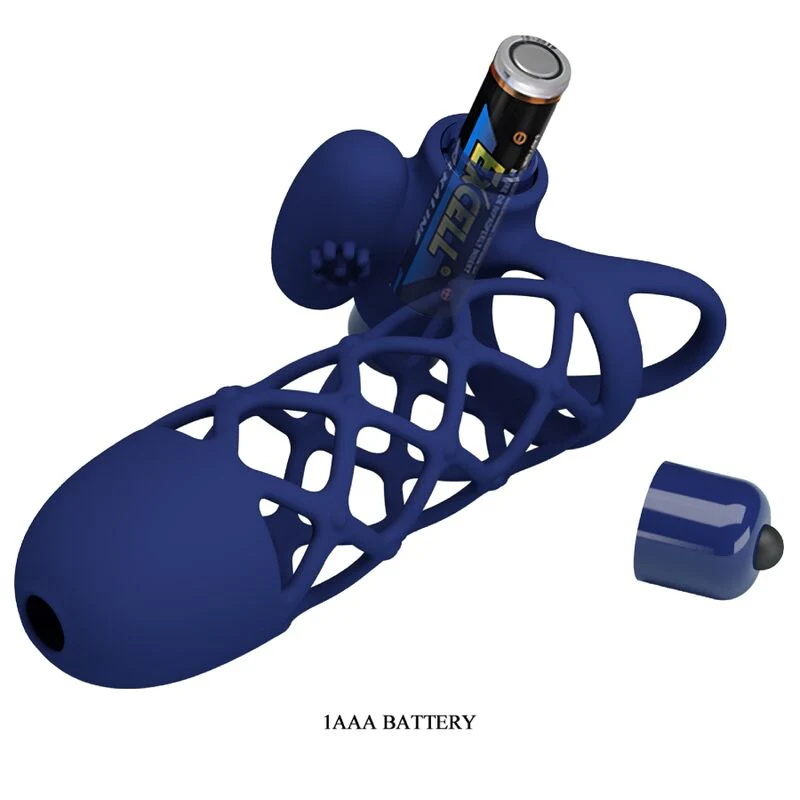 PRETTY LOVE - GIANN ANEL VIBRADOR COM BAINHA DE SILICONE AZUL - Image 6