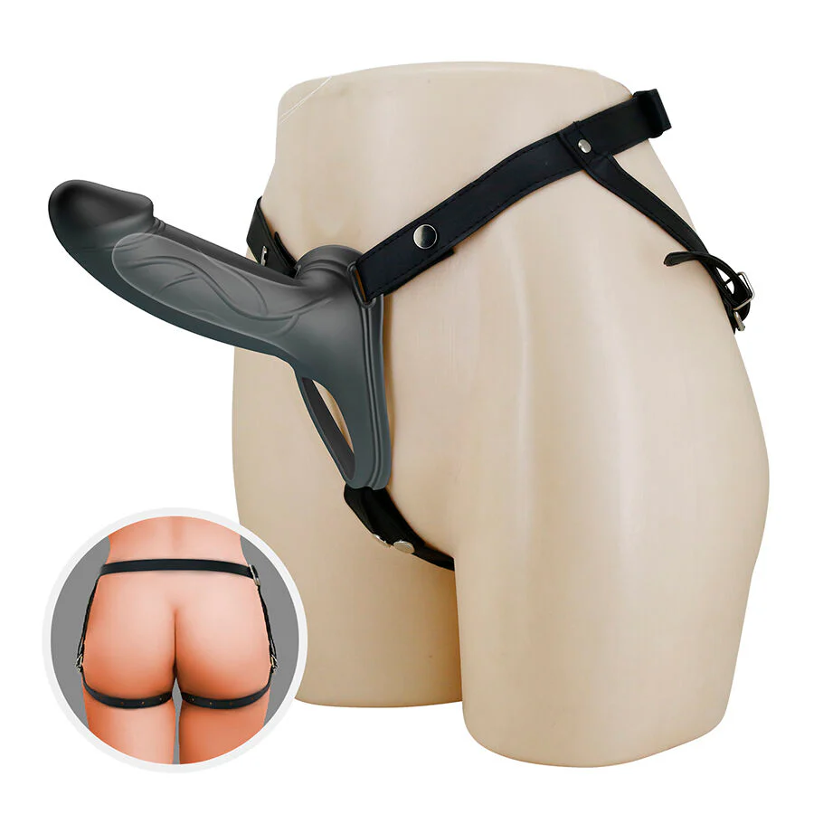 PRETTY LOVE - LANDON BLACK VIBRATING STRAP-ON - Image 7