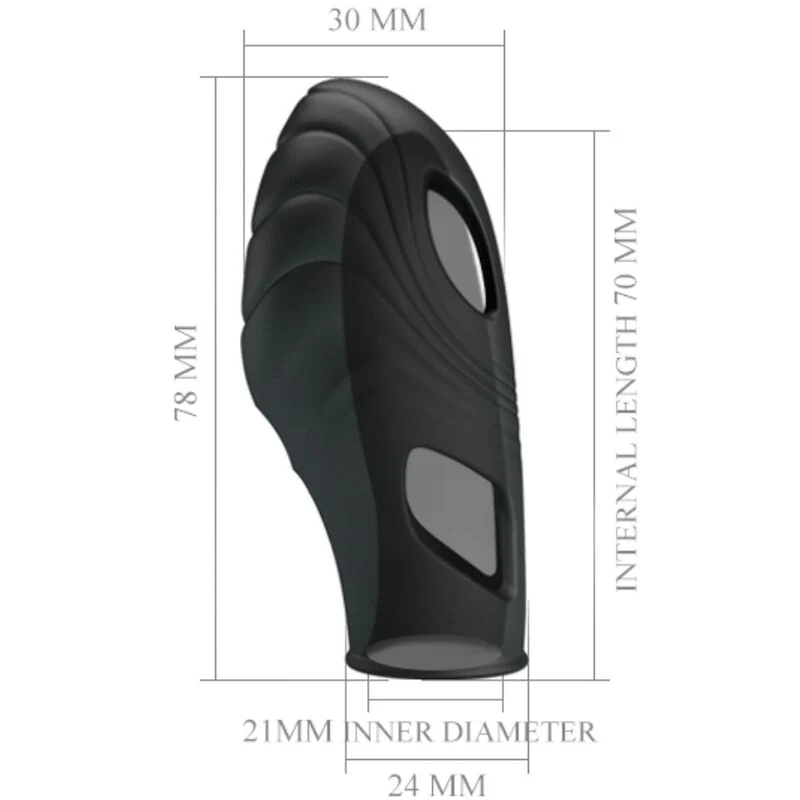 PRETTY LOVE - LICH SILICONE DEDO VIBRADOR PRETO - Image 7