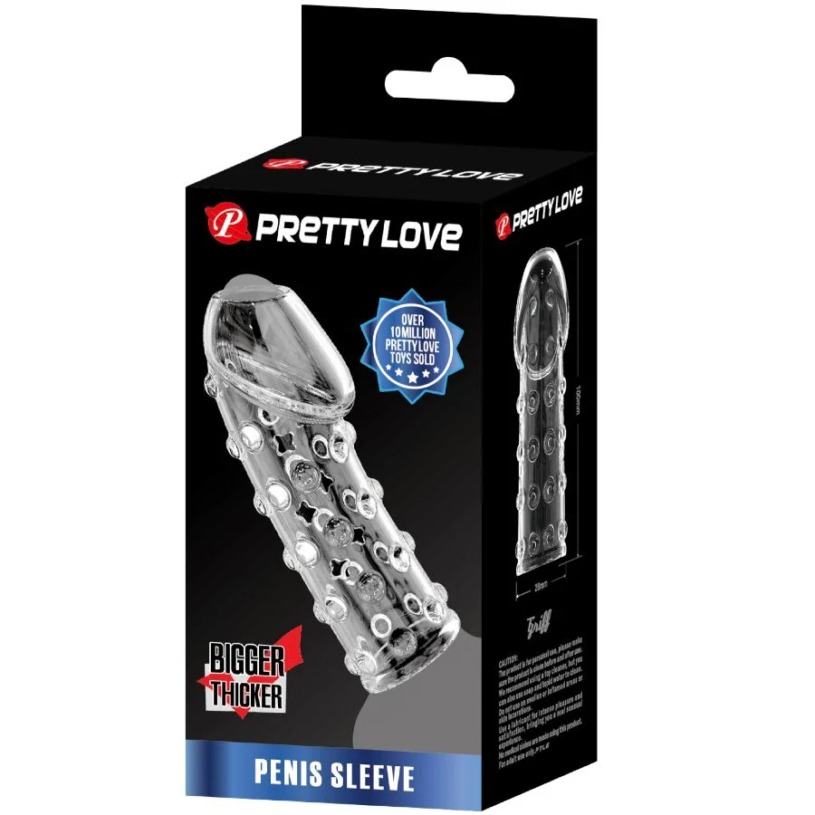PRETTY LOVE - MANGA PARA PÊNIS APERTADA E VOLUMOSA TRANSPARENTE - Image 8