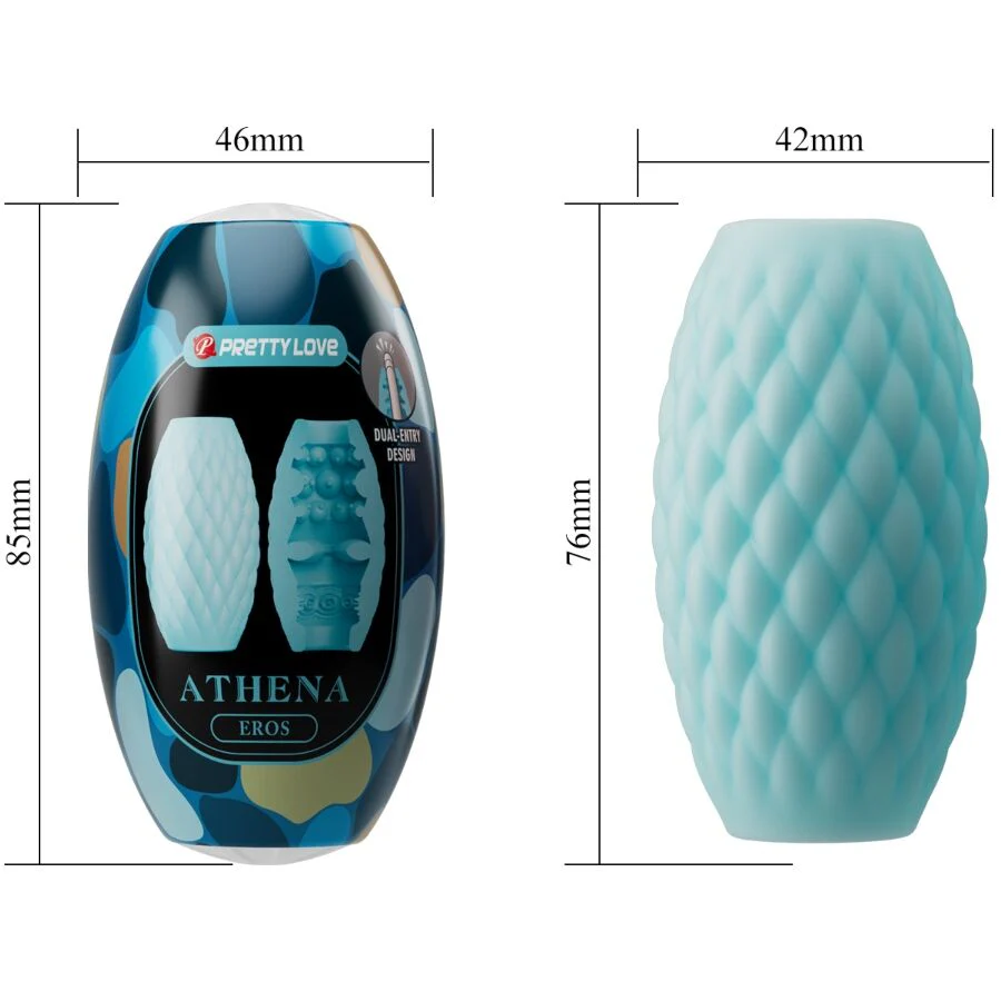 PRETTY LOVE - MASTURBADOR MASCULINO SILICONE ATHENA EROS AZUL CÉU - Image 7