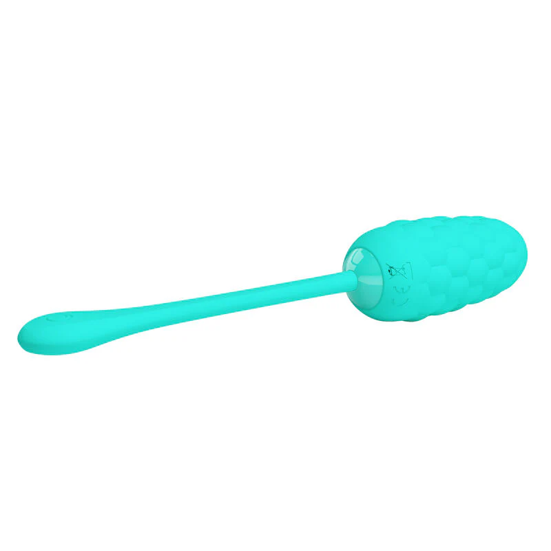 PRETTY LOVE - OVO VIBRANTE COM TEXTURA MARINHA RECARREGVEL AQUA GREEN - Image 3