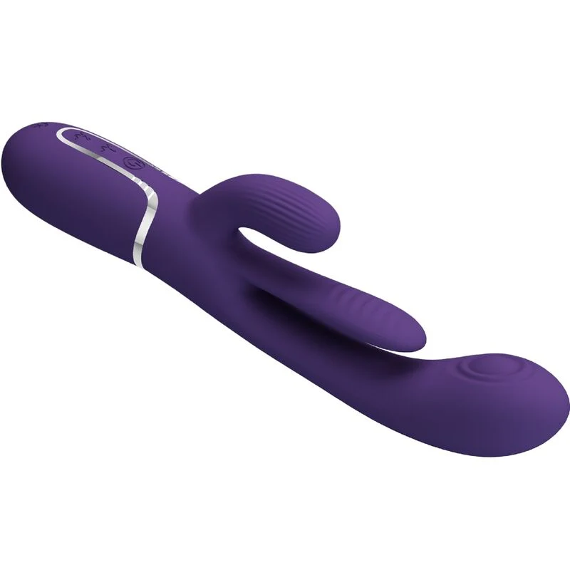 PRETTY LOVE - SHANIA TRIPLE RABBIT VIBRADOR MULTIFUNCIONAL ROXO - Image 7