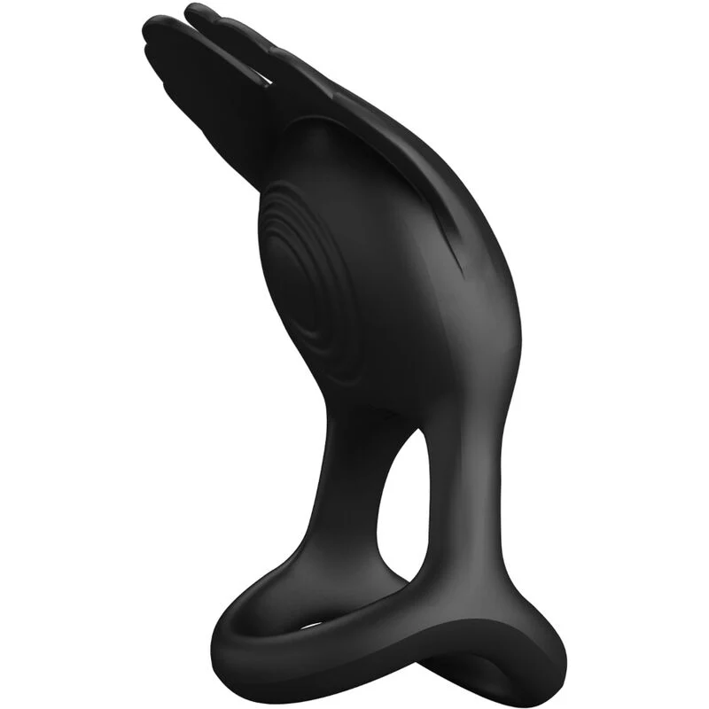 PRETTY LOVE - SILAS ANEL PARA PÊNIS VIBRANTE 7 VIBRAÕES SILICONE PRETO - Image 2