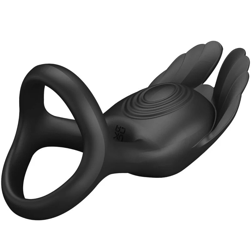 PRETTY LOVE - SILAS ANEL PARA PÊNIS VIBRANTE 7 VIBRAÕES SILICONE PRETO - Image 5