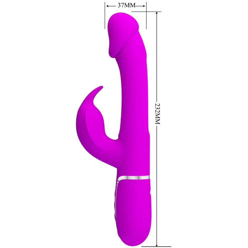 PRETTY LOVE - VIBRADOR COELHO DEJON 3 EM 1 MULTIFUNO FUCSIA - Image 7