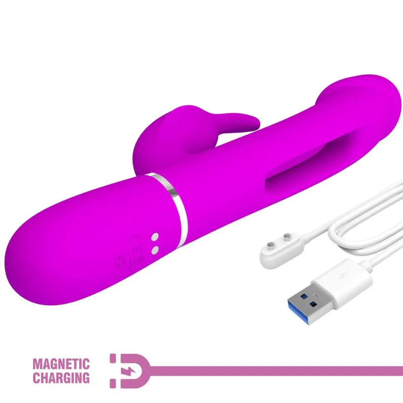 PRETTY LOVE - VIBRADOR COELHO DEJON 3 EM 1 MULTIFUNO FUCSIA - Image 9