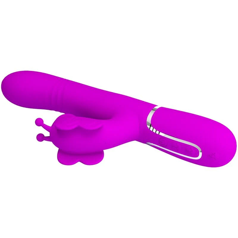 PRETTY LOVE - VIBRADOR COELHO MULTIFUNÇÕES 4 EM 1 BORBOLETE FÚCSIA - Image 6