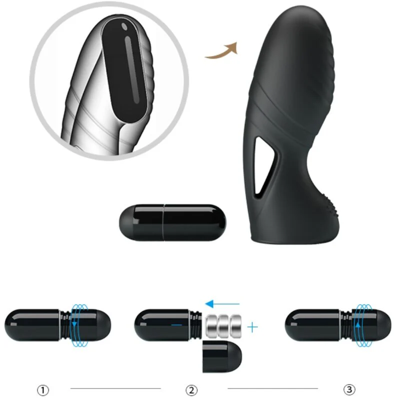 PRETTY LOVE - VIBRADOR DE DEDO DE SILICONE ALAN PRETO - Image 8