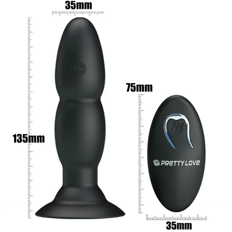 PRETTY LOVE - VIBRADOR LOVE PLUG E ROTAO POR CONTROLE REMOTO - Image 6