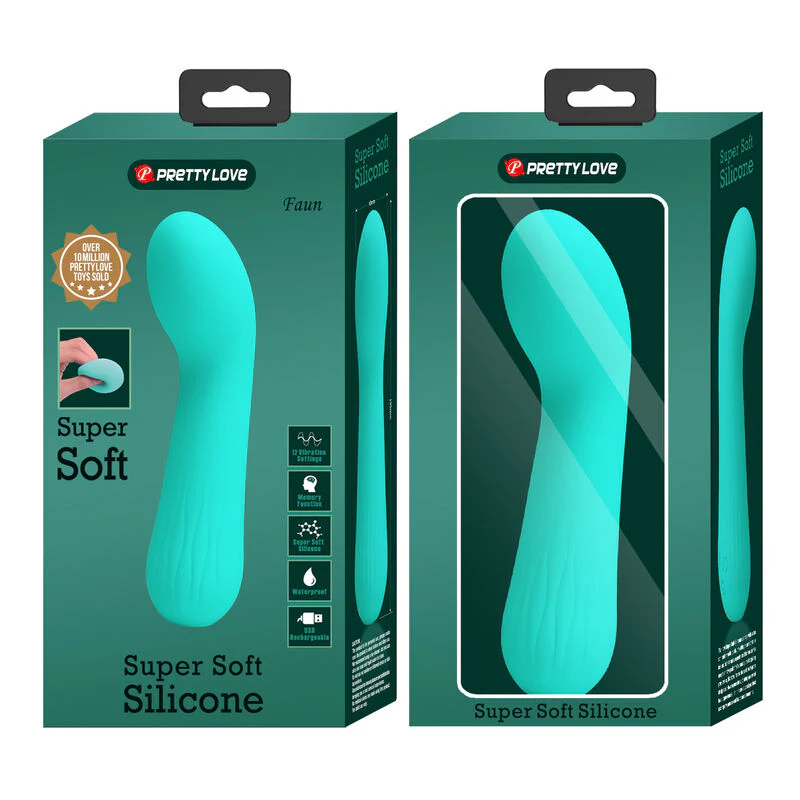 PRETTY LOVE - VIBRADOR RECARREGVEL FAUN AQUA VERDE - Image 9