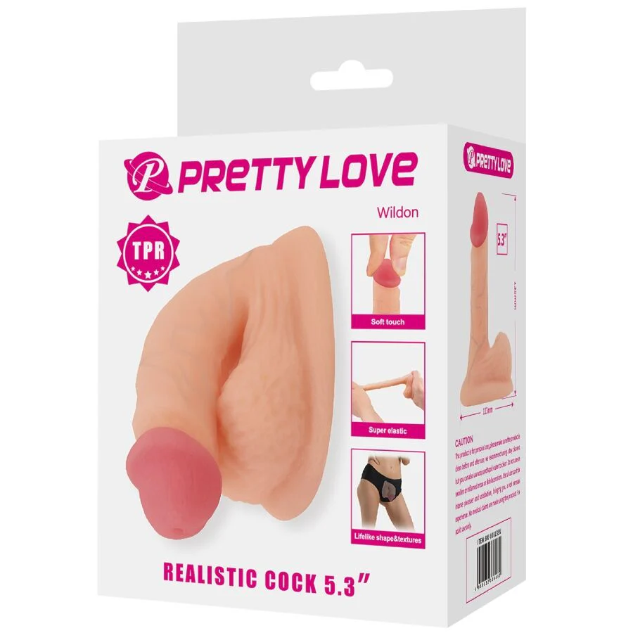 PRETTY LOVE - WILDON DILDO ULTRA REALISTA E ELÁSTICO 10 CM NATURAL - Image 10