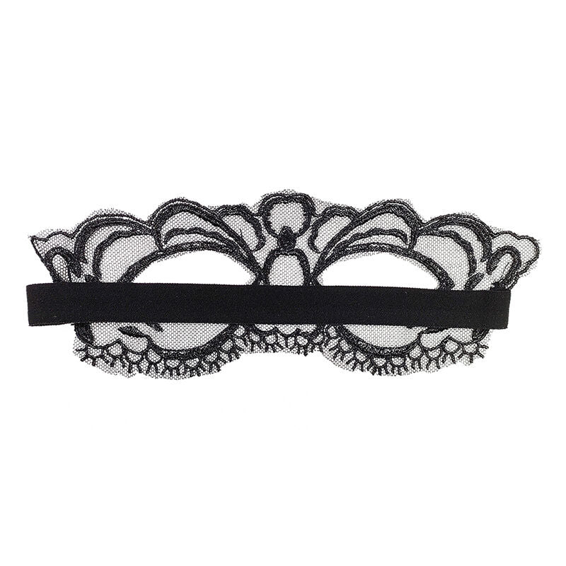QUEEN LINGERIE - MSCARA DE RENDA FINA PRETA - Image 2