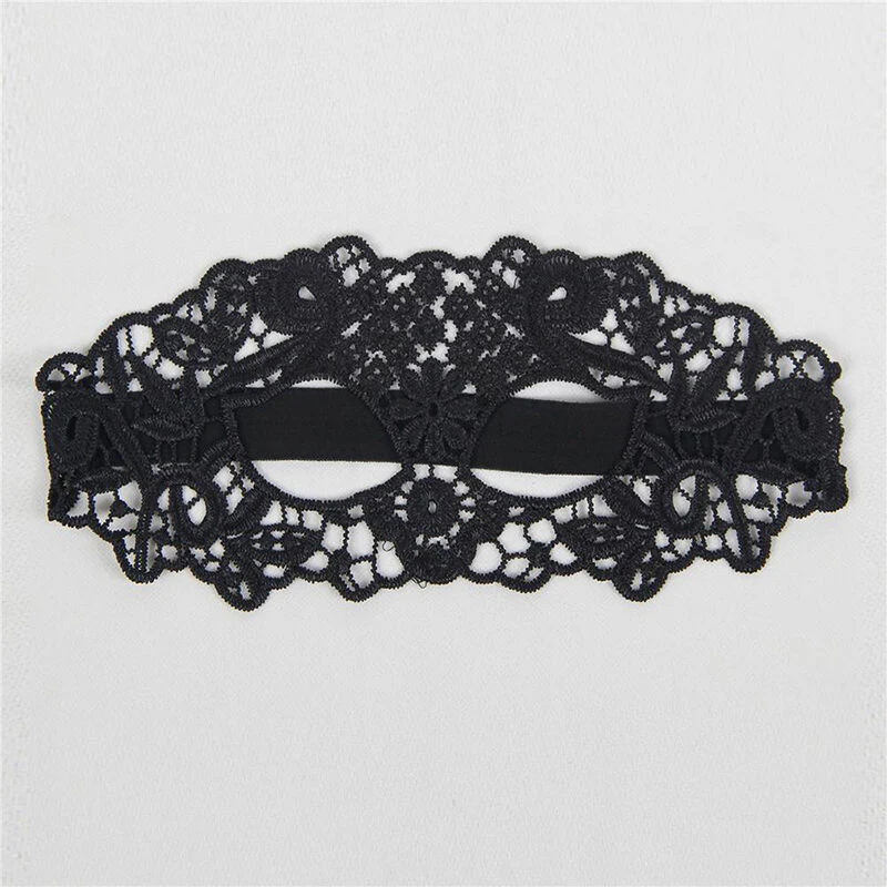 QUEEN LINGERIE - MSCARA DE RENDA PRETA