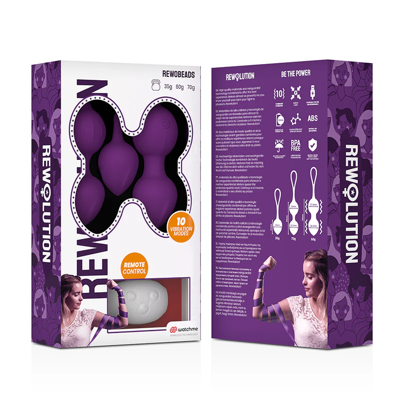 REWOLUTION - REWOBEADS BOLAS VIBRATÓRIAS CONTROLE REMOTO COM TECNOLOGIA WATCHME - Image 9