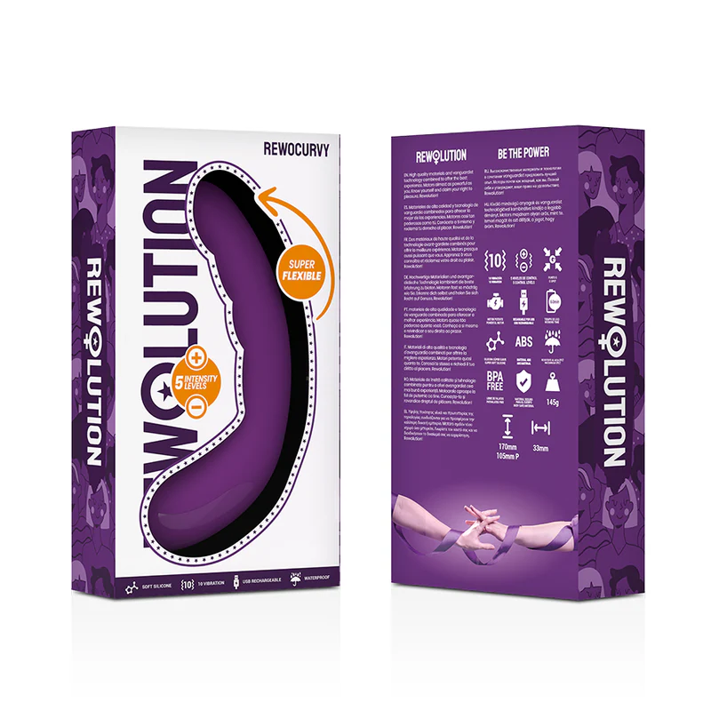 REWOLUTION - VIBRADOR FLEXÍVEL RECARREGVEL REWOCURVY - Image 7