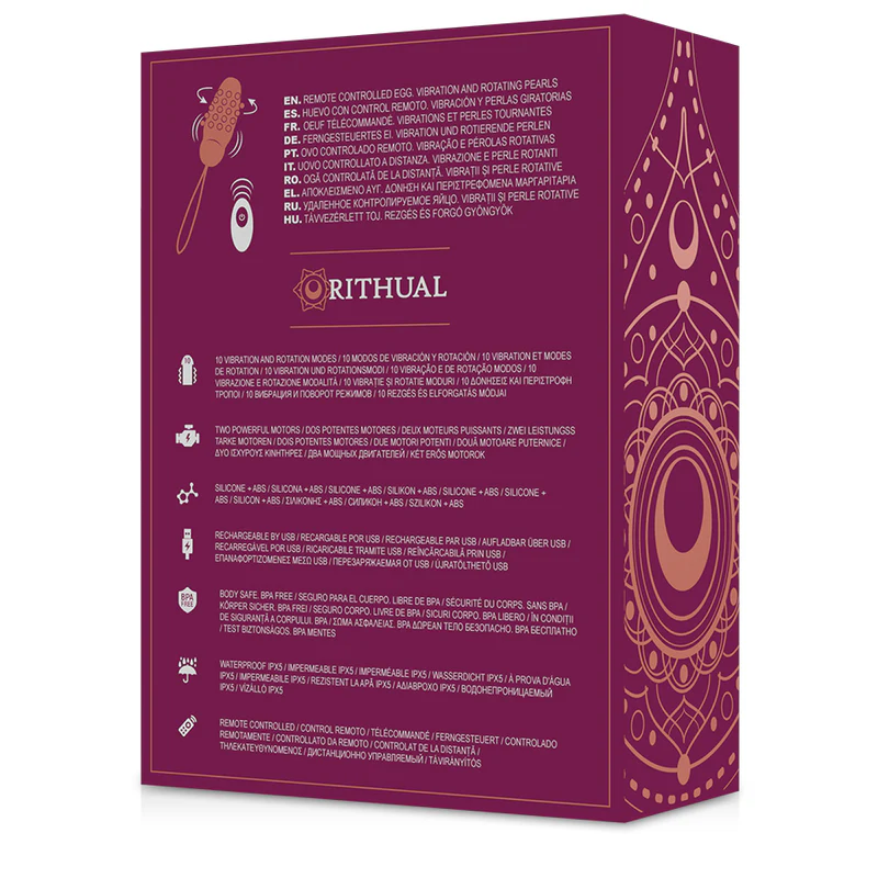 RITHUAL - SITA OVO DE CONTROLE REMOTO ROTAO DE CONTA + VIBRAO - Image 6