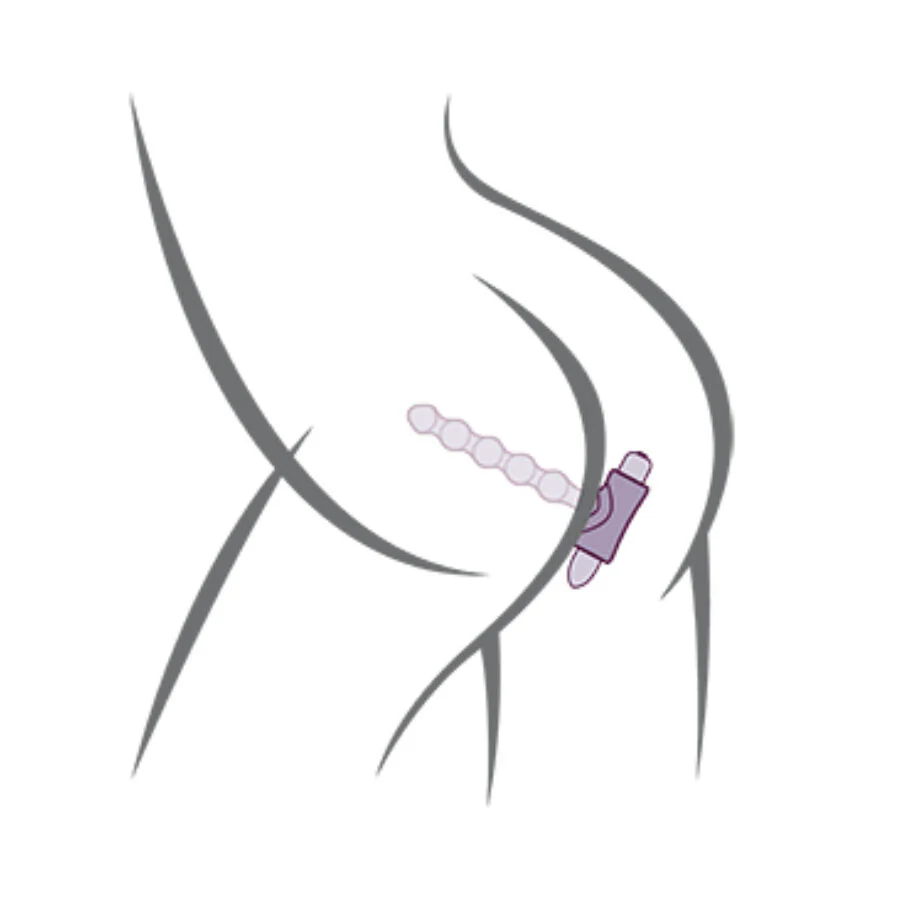 ROCKS-OFF - PETITE SENSATIONS PEARLS PLUG ANAL VIBRADOR PRETO - Image 6