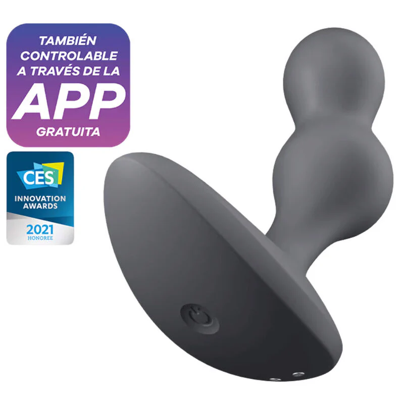 SATISFYER - APLICATIVO DE PLUGUE VIBRATÓRIO DEEP DIVER CINZA - Image 9