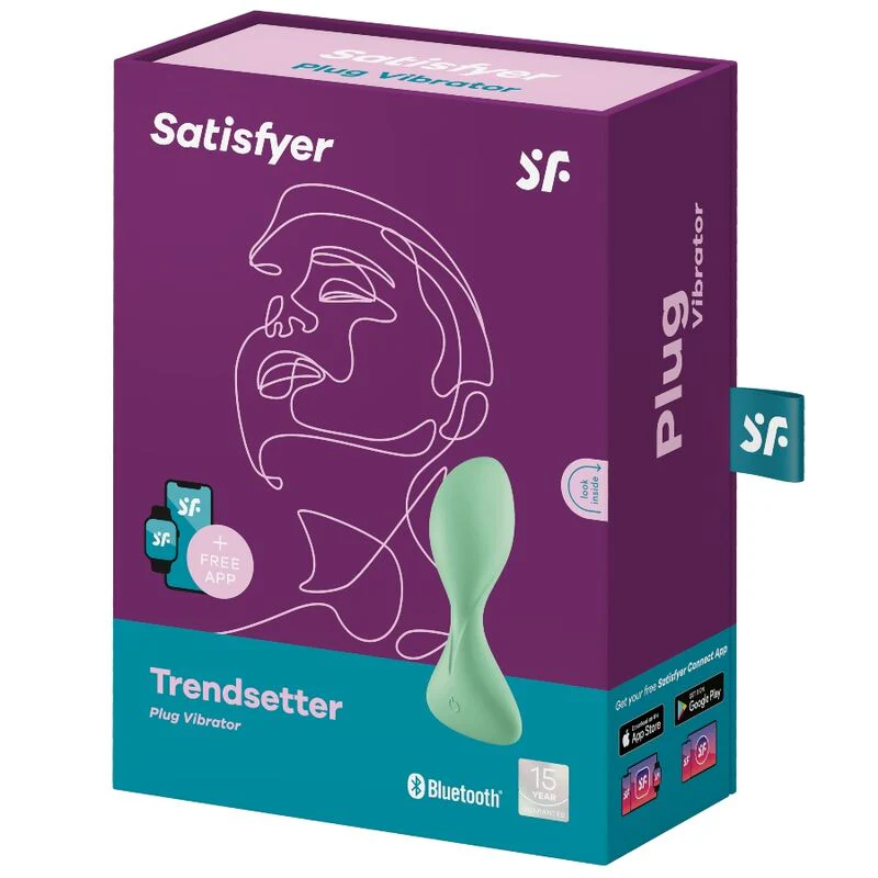 SATISFYER - APLICATIVO DE PLUGUE VIBRATÓRIO TRENDSETTER PRETO - Image 16