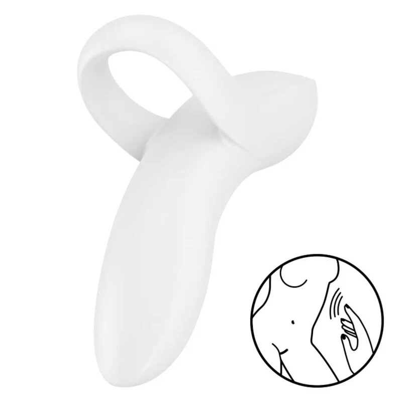 SATISFYER - BOLD LOVER DEDAL VIBRADOR BLANCO - Image 9