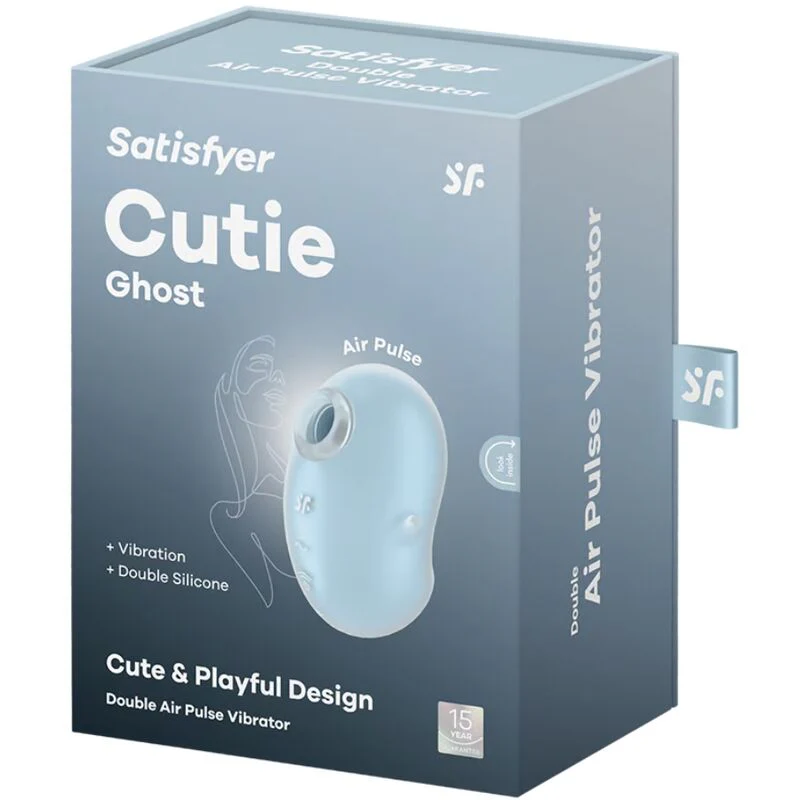 SATISFYER - CUTIE GHOST VIBRADOR LAY-ON AZUL CLARO - Image 5
