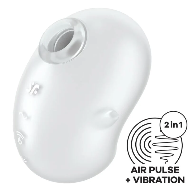 SATISFYER - CUTIE GHOST VIBRADOR LAY-ON BRANCO - Image 2
