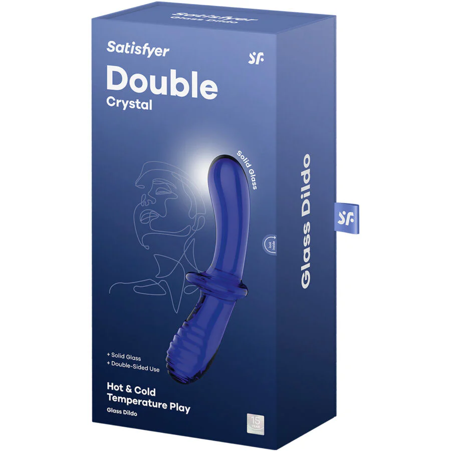 SATISFYER - DILDO DE CRISTAL DUPLO TRANSPARENTE - Image 8