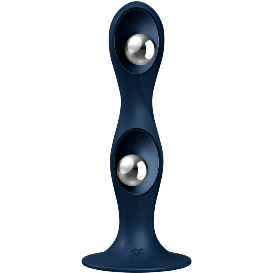 SATISFYER - DILDO DE SILICONE DUPLA BALL-R GARNET - Image 14