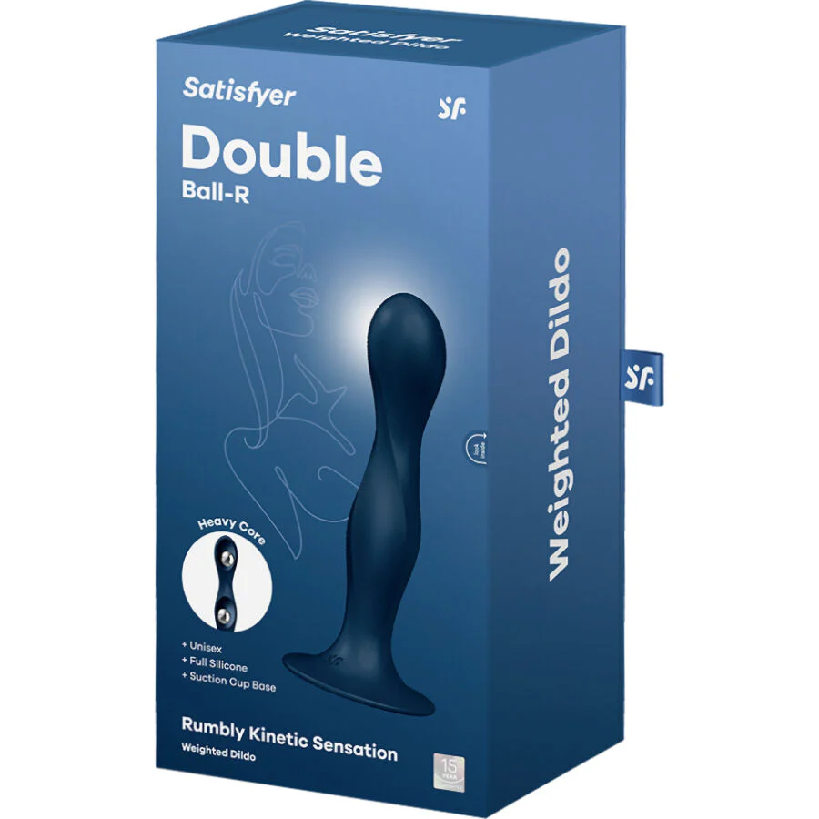 SATISFYER - DILDO DE SILICONE DUPLA BALL-R GARNET - Image 16