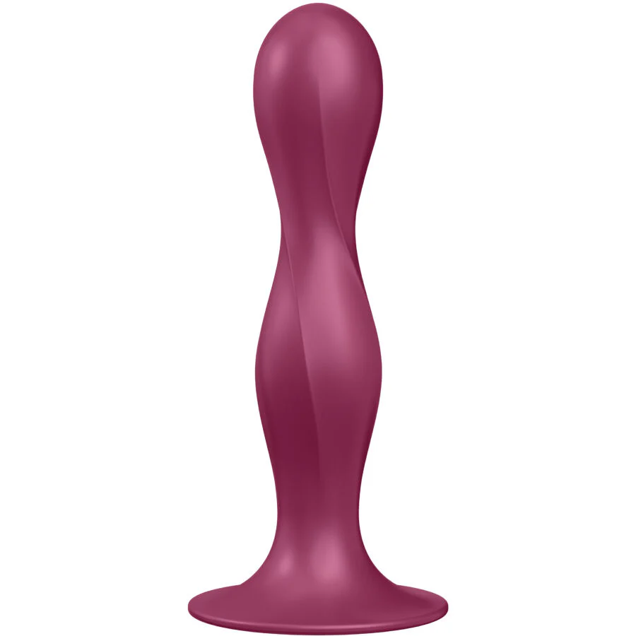 SATISFYER - DILDO DE SILICONE DUPLA BALL-R GARNET - Image 9