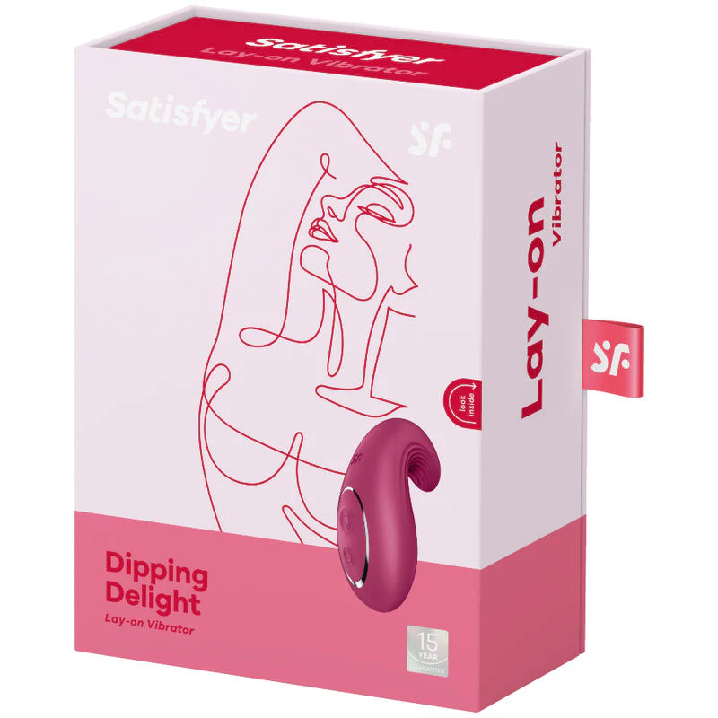 SATISFYER - DIPPING DELIGHT VIBRADOR LAY-ON AZUL - Image 6