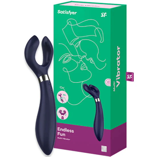 SATISFYER - ENDLESS FUN MULTI VIBRADOR 3 AZUL - Image 4