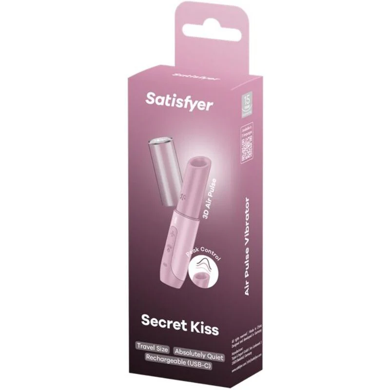 SATISFYER - ESTIMULADOR DE CLITÓRIS SECRET KISS WAVE ROSA - Image 6
