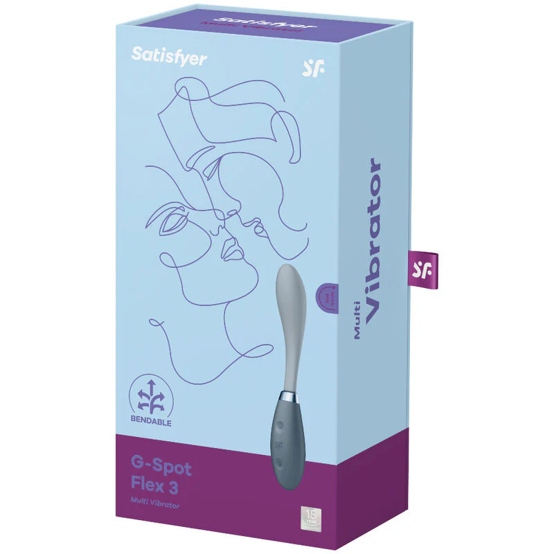 SATISFYER - G-SPOT FLEX 3 MULTI VIBRADOR GRIS - Image 12