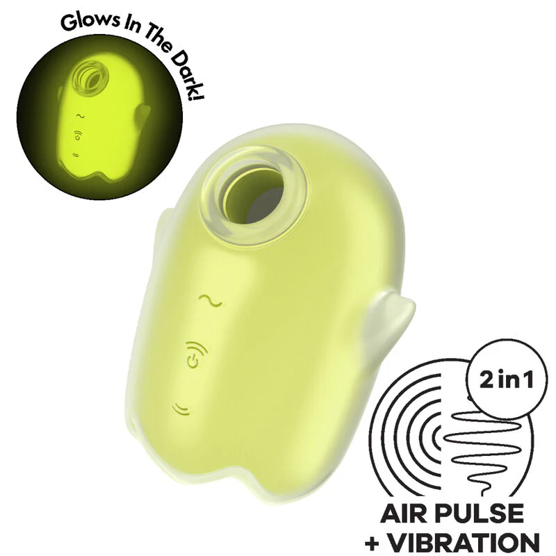 SATISFYER - GLOWING GHOST AIR PULSE & VIBRADOR AMARILLO - Image 16
