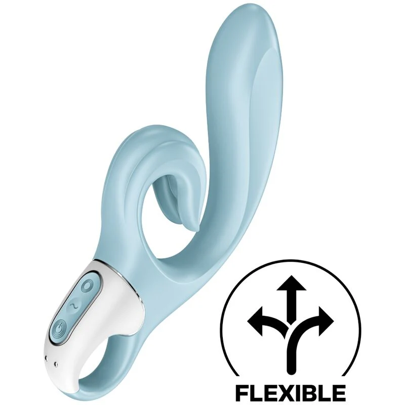 SATISFYER - LOVE ME COELHO VIBRAO AZUL - Image 5