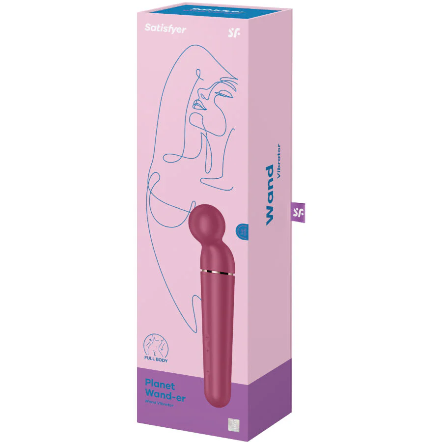 SATISFYER - PLANETA WAND-ER VIBRADOR MASSAGER BERRY - Image 24