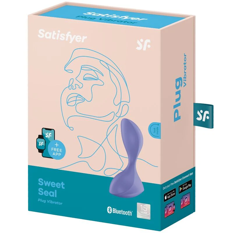 SATISFYER - PLUGUE VIBRATÓRIO SWEET SEAL APP VIOLETA - Image 4