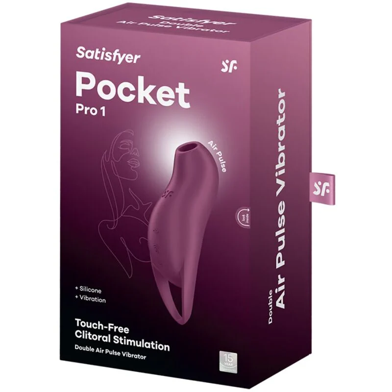 SATISFYER - POCKET PRO 1 ESTIMULADOR DE CLITÓRIS GARNET - Image 5
