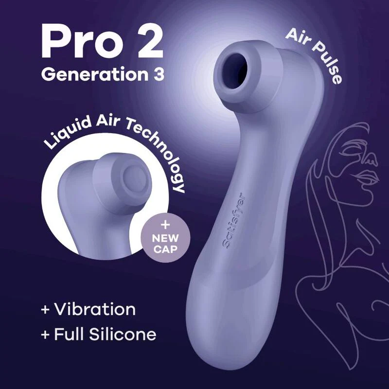 SATISFYER - PRO 2 GENERACIÓN 3 LIQUID AIR TECHNOLOGY GRANATE - Image 36