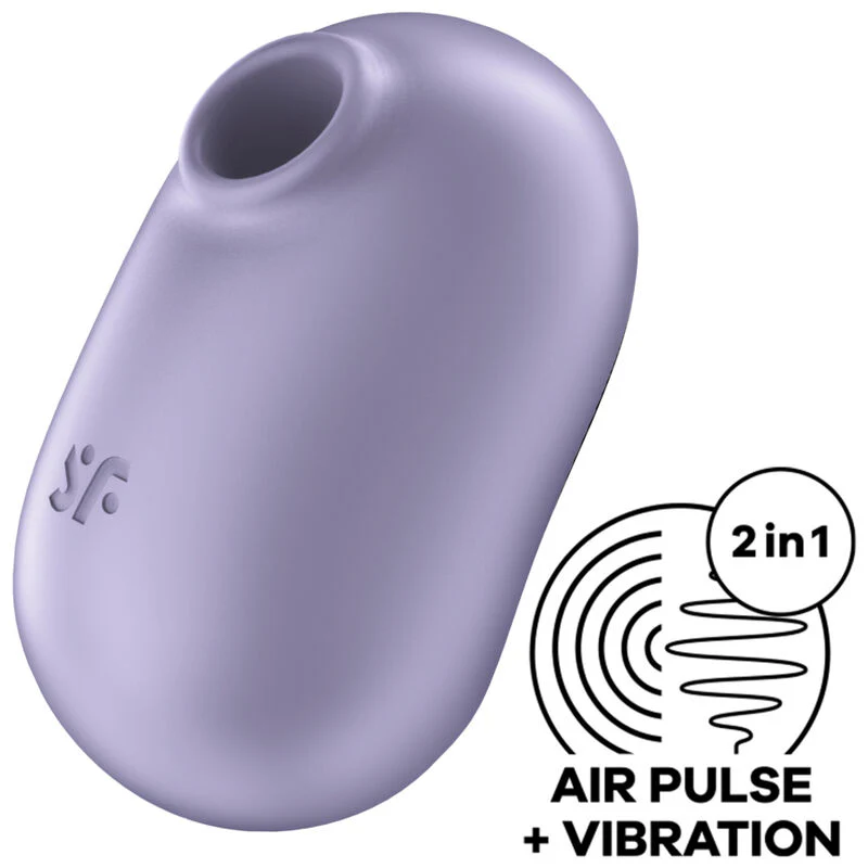SATISFYER - PRO TO GO 2 ESTIMULADOR E VIBRADOR DE PULSO DE AR DUPLO VIOLETA - Image 5