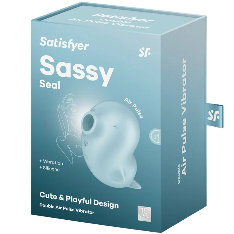 SATISFYER - SASSY SEAL ESTIMULADOR E VIBRADOR AZUL - Image 6