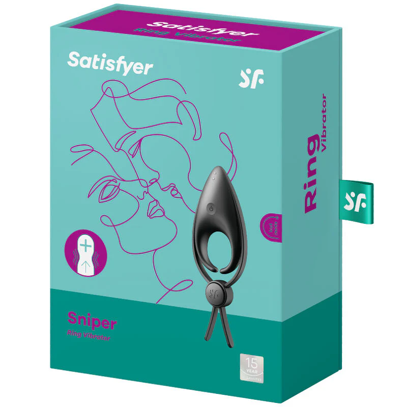 SATISFYER - SNIPER ANILLO VIBRADOR NEGRO - Image 4