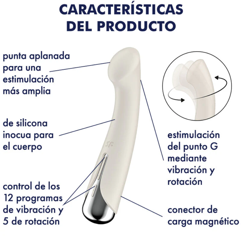 SATISFYER - SPINNING G-SPORT 1 VIBRADOR ROTADOR ROJO - Image 8