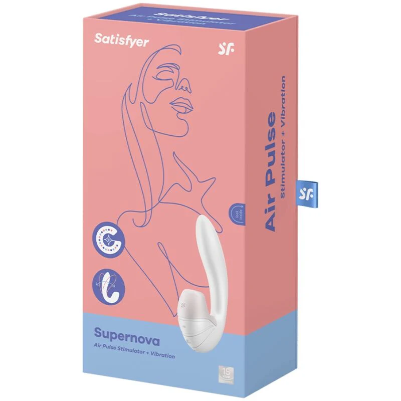 SATISFYER SUPERNOVA ESTIMULADOR Y VIBRADOR - ROSA