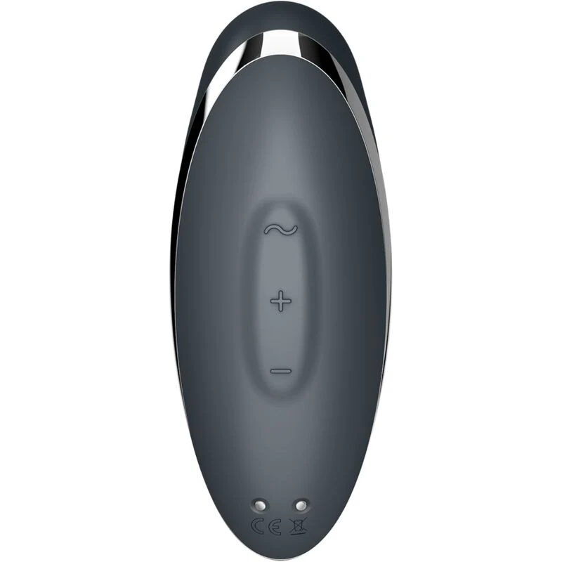 SATISFYER - TAP & CLIMAX 2 VIBRADOR E ESTIMULADOR CINZA - Image 6