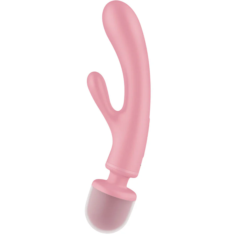 SATISFYER - TRIPLE LOVER MASAJEADOR VIBRADOR RABBIT ROSA - Image 17