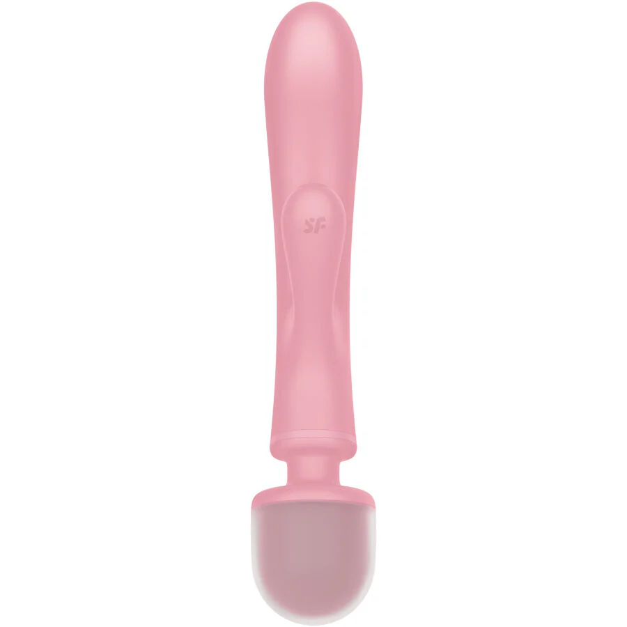 SATISFYER - TRIPLE LOVER MASAJEADOR VIBRADOR RABBIT ROSA - Image 2